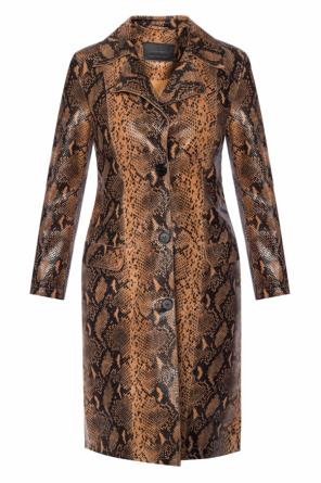 'oba' coat with snakeskin print, zdjęcie 1 'oba' coat with snakeskin print od AllSaints